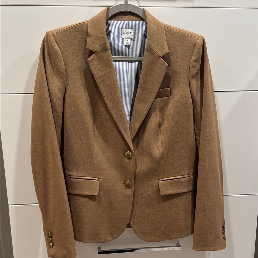 J.Crew Brown Blazer with Gold Buttons